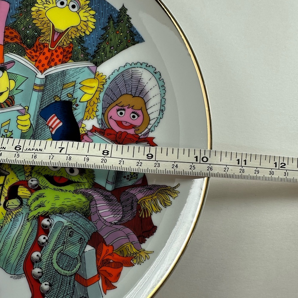 Vintage Sesame Street GORHAM 1981 Plate Japan Display - Picture 4 of 4